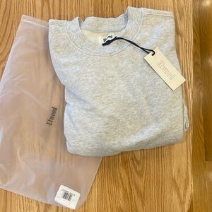 ELWOOD CLOTHING ash grey size XS crewneck sweatshirt NWT